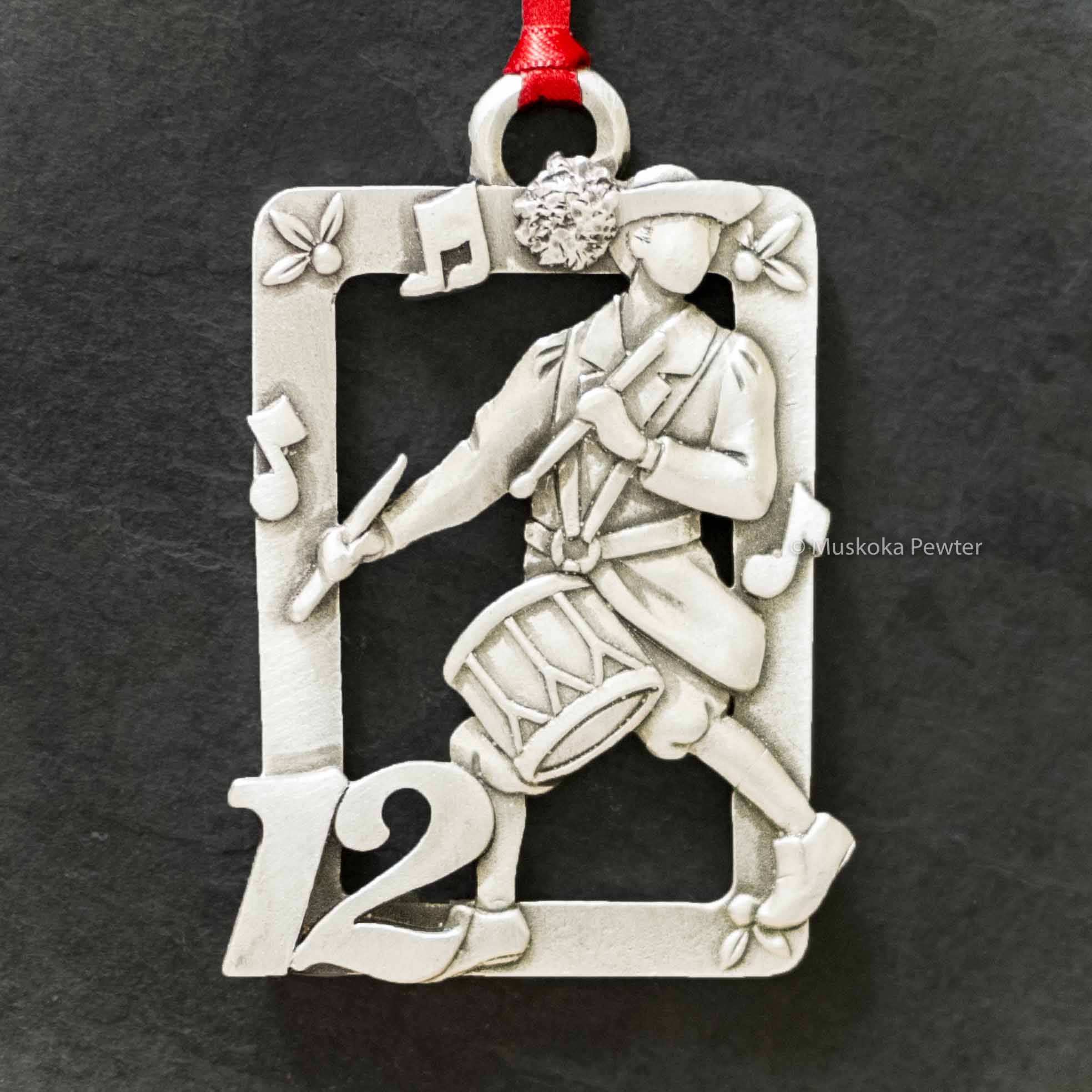 English Pewter Company 12 Days of Christmas Luxury Pewter Christmas Tree Decoration Pendant Baubles Ornament CHR011 1st Day