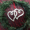 Double Hearts Ornament - Image 2