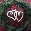 Double Hearts Ornament